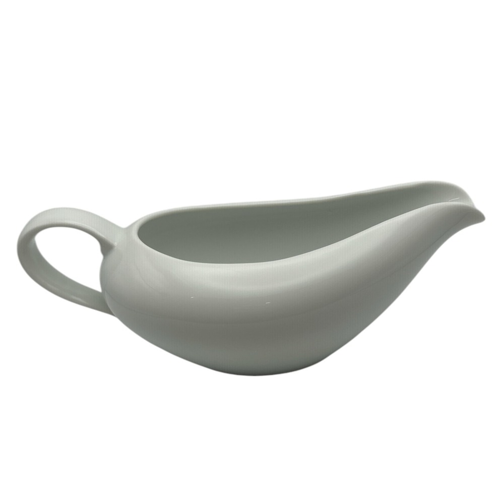 Ceramic Gravy Boat White Sauce Dish for Dining & Holiday Meals Unbranded